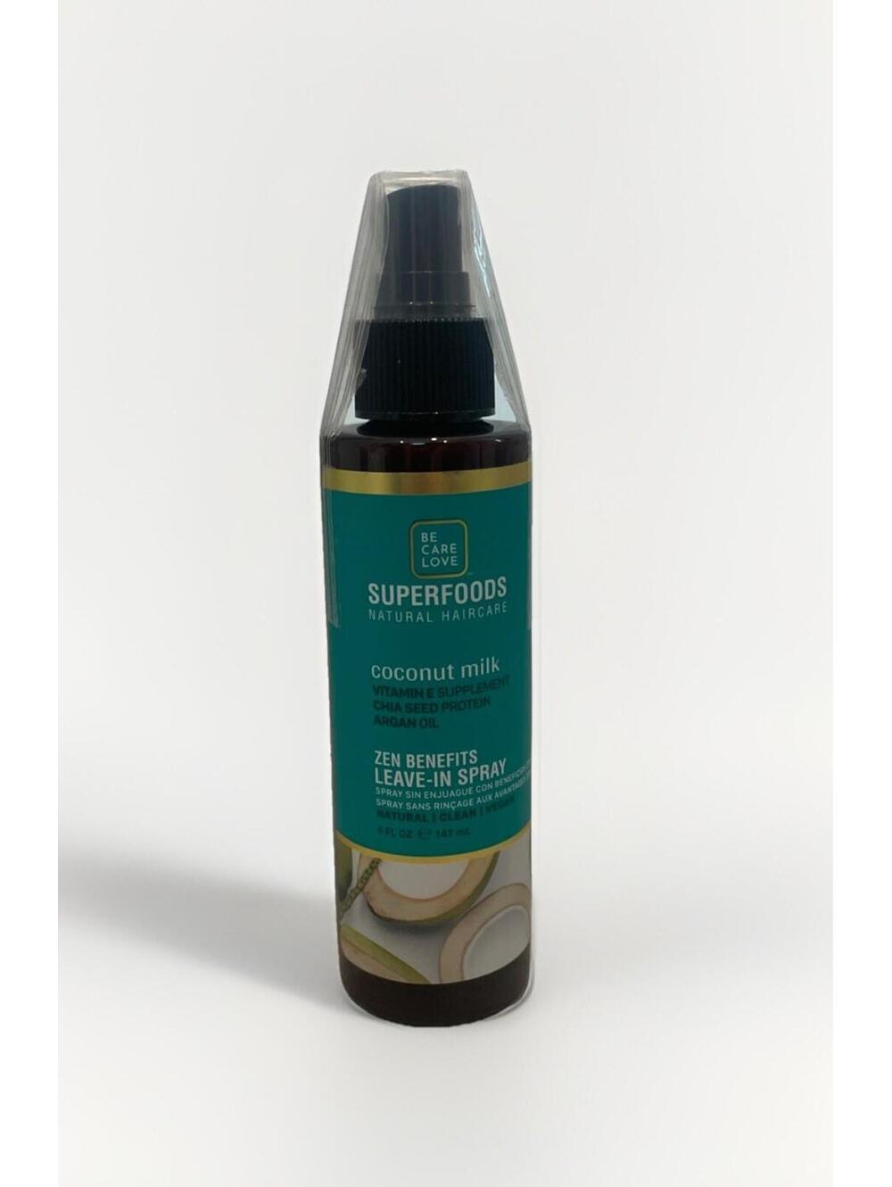 Be Care Love - Zen Benefits Leave-In Spray Coconut Milk 5 fl oz - NEW